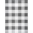 thumbnail image 2 of nuLOOM Lucy Machine Washable Farmhouse Buffalo Plaid Area Rug, 6' Round, Grey, 2 of 2