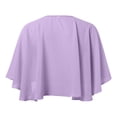 thumbnail image 5 of HNMKIU Elegant Long Layer Bridal Chiffon Wrap Shawl for Evening Parties Beach Coverups and Formal Events Lightweight Elegant Shoulder Wrap for Seasonal Wear Purple,One Size, 5 of 5
