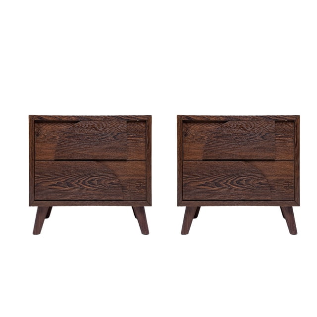 Set de 2 Buros Luxury Nogal Oscuro Kessa Muebles
