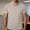 Beige, variant on Mens Golf Polo Shirts Colorblock Casual Short Sleeve Golf Shirt Performance Loose Fit Pullover Quick Dry Collared Tops