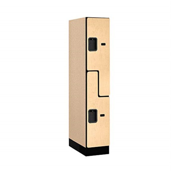 SalsburyIndustries  Double Tier S Style 1 Wide 5 ft. X 21 in. Designer Wood Locker - Maple