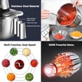 thumbnail image 3 of CACAGOO 3L Electric Meat Grinder, 304 Stainless Steel Food Processor with 4 Sharp Blades, 2-Speed Adjustable Food Processor for Meat, Vegetables, Garlic, 3 of 10