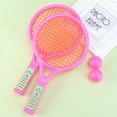 thumbnail image 5 of HOOWIFFY Plastic Tennis Rackets 1 Pair Lightweight Portable Outdoor Sports Equipment for Kids and Adults, 5 of 6