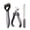 Gray, variant on 3-in-1 Pet Grooming Kit: Nail Clippers with File & Dematting Comb, Ergonomic Non-Slip ABS Handle, Stainless Steel Blades for Dogs & Cats, Dual-Head Detangling & Deshedding Brush