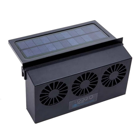 

Tiitstoy Car Solar Exhaust Fan Car Radiator Wireless Electric Fan Car Ventilation Fan
