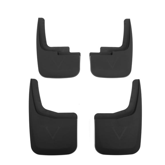 Ikon Motorsports Compatible with 15-20 Ford F150 Mud Flaps Splash Mud Guards Without Fender Flares 4Pc Set