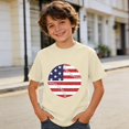 thumbnail image 2 of Tisuna USA Anniversary T Shirts For Boys Kids Short Sleeve Crew Neck American Flag Tops Soft 4Th Of July T Shirts For Toddler And Tweens 1-13 Years, 2 of 4