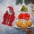 thumbnail image 5 of JHGoosa Santa's Plate Set Christmas Gifts Red Folk Bag Tableware Set Xmas Red 4 Pieces Kitchen Supplies, 5 of 7
