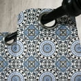 thumbnail image 4 of Ambesonne Orient Grommet Curtain, Mosaic Motifs, 50" x 63", Grey White Blue, 4 of 6