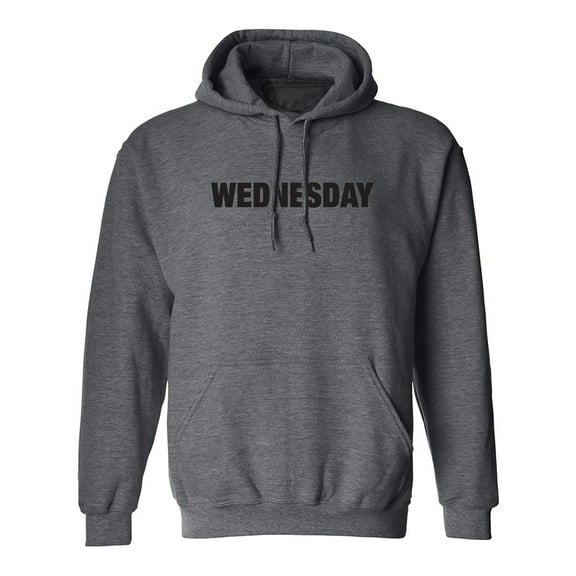 WEDNESDAY (worn on Monday) Adult Hooded Sweatshirt