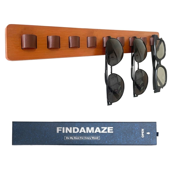 Organizador de Gafas de Sol de Pared de Madera FINDAMAZE
