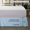 thumbnail image 4 of Light Blue Solid Pleated Bed Skirt Short - Queen Size -11 Inch Drop Split Corner Pleated Bedskirts -Microfiber Box Pleated Bedskirts - Never Lift Your Mattress - Hotel Quality Bed Skirt, 4 of 8