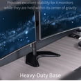 thumbnail image 5 of VIVO Telescoping Quad Ultra Wide 27" to 38" Monitor Freestanding Desk Stand, 5 of 8