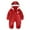 Red, variant on Baby Snowsuit Baby Snowsuit Hooded Winter Clothes Coat Jumpsuit Toddler Outfit Baby Winter Clothes Coffee 18 Months-24 Months