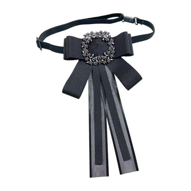 Rhinestone Bow Tie Women Corsage Clothing Accessories Elegant