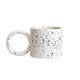 thumbnail image 1 of Taza de café de cerámica con asa y diseño de lunares, ideal for desayuno, leche de avena, 300 ml, 1 of 6