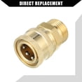 thumbnail image 4 of Adaptador de pistola de lavadora a presión hembra universal para coche, bronce M22 x 1.5 tono cobre, 4 of 7