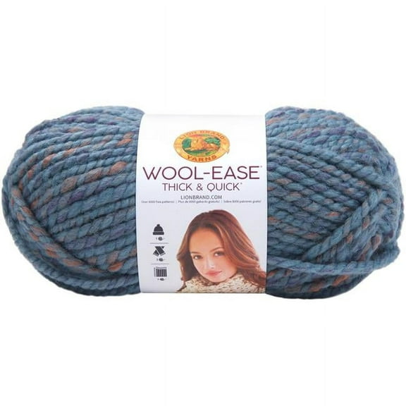 Lion Brand 640-552 Wool-Ease Thick & Quick Yarn, Allure