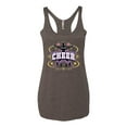 thumbnail image 2 of Wild Bobby Cheerleading All Stars Girl Sports Women Tri-Blend Racerback Tank Top, Brown, Small, 2 of 5