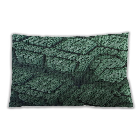 Ahgly Company Indoor Rectangular Patterned Lumbar Throw Pillow, 13 inch by 19 inch