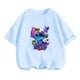 thumbnail image 4 of Linda camiseta con estampado de Stitch para niñas, camiseta de dibujos animados de Disney para niños, camisetas casuales de verano de manga corta para niños, camiseta deportiva para niño, traje de cam, 4 of 5