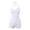 White, variant on Staron Women's One Piece Swimsuit Vintage High Waisted Ruffle Bikini V Neck Adjustable Straps Floral Print Beach Vacation Pool Party Bathing Suit, White S