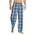 thumbnail image 5 of Vulcanodon Mens 100% Cotton Pajama Pants, Soft Lightweight Sleep Pants with Pockets Plaid Pajama Bottoms for Men(Royal Blue-Plaid, XX-Large), 5 of 7