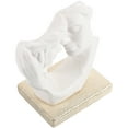 thumbnail image 4 of FRCOLOR Ceramic Couple Sculpture Sculptures Home Decor Lovers White, 4 of 8