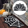 thumbnail image 3 of Gothic Bath Mat Spider Web Black Halloween Bathroom Rugs Non Slip Machine Washable, Funky Spooky Cute Fun Bath Mat Shower Rugs Halloween Bathroom Decor Ultra Soft Great Absorbency, 3 of 8