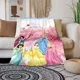 thumbnail image 2 of Manta ligera con estampado de princesas de Disney para sala de estar, dormitorio, habitación de niños, manta cálida, regalo de Navidad, 2 of 5