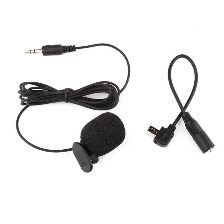 3.5mm External Clip Mini Microphone Mic Cable for GoPro Hero 3 3 4 Cameras 