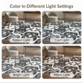 thumbnail image 7 of ODIKA 9'x12' Washable Area Rug Low Pile, Flatwoven, Coiled Snake Flat Design Crisp Edges Balanced Surface Artwork for Great Room, Indoor Concept, Large Living, 7 of 7