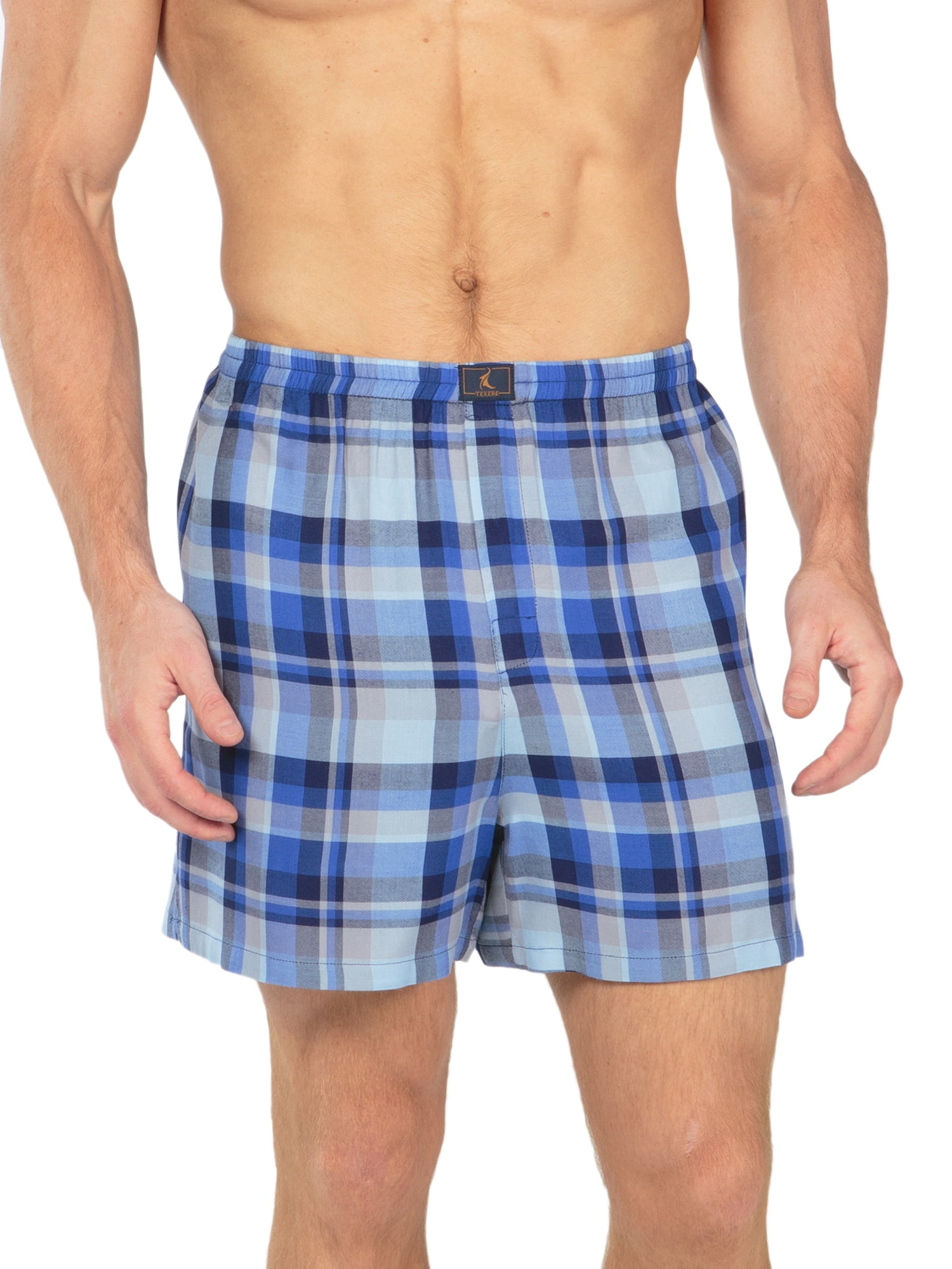 Texere Men's Plaid Boxer Short Underwear MB6105 - Walmart.com