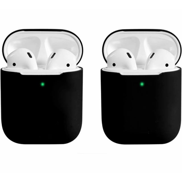 2 Pack Compatible Case Ultra Thin Soft Cover Silicone Protective Skin for Apple Airpod 1 2 Case