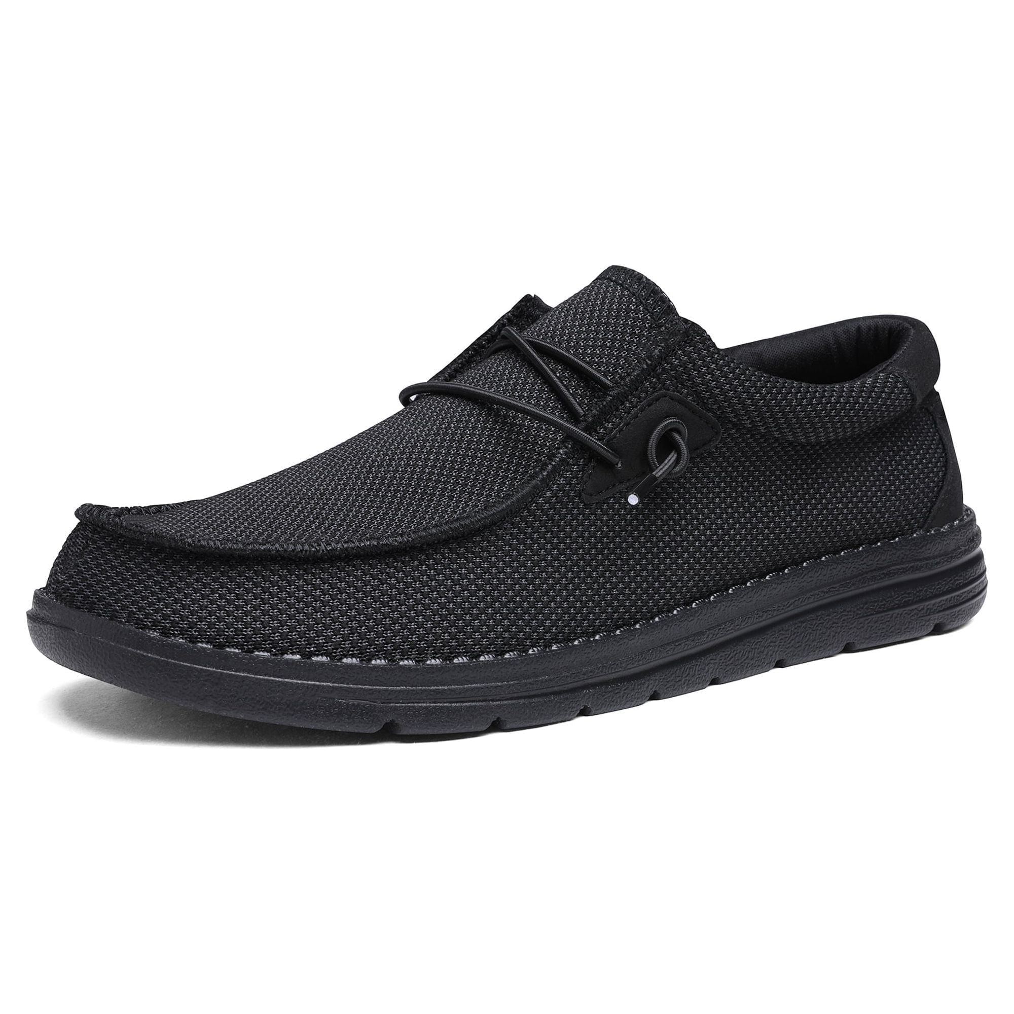 BRUNO MARC Mens Slip On Loafers Lightweight Casual Boat Shoes Comfort Walking Shoes BLACK Size 11