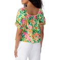 thumbnail image 2 of Sanctuary Womens Printed Square Neck Blouse, 2 of 2