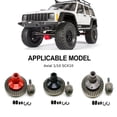 thumbnail image 4 of Wweixi Aluminum Alloy 1/10 Differential Gear 2pcs Durable Use Rc Differential Gear For AXIAL SCX10 RC Car Part RC Car Accessories Titanium, 4 of 6
