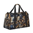 thumbnail image 2 of Disketp Fiery Skull Trio Bolsa de Viaje Tipo Duffle, Bolso de Mano para Fin de Semana para Mujer, Bolsa de Gimnasio Ligera para Hombre, Esencial para Viajes, 2 of 7