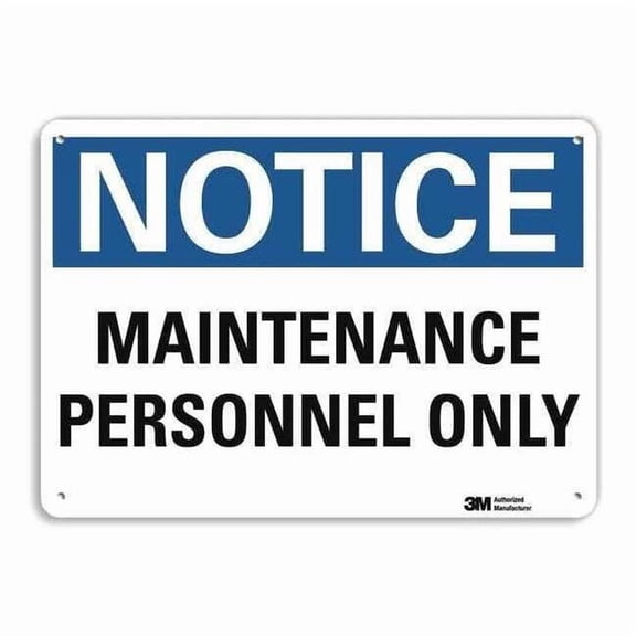 Lyle Notice Sign,7 inx10 in,Plastic U5-1318-NP_10X7