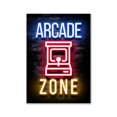 thumbnail image 3 of Imágenes de eslóganes de juegos con efecto neón motivacional, impresiones planas en lienzo, carteles y pinturas para la pared para la decoración de la sala de juegos, regalo para jugadores, 3 of 5