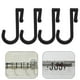 thumbnail image 1 of unbranded 12Ud Plásticos En J Negros Para Colgar Accesorios En Cocina Y Entrada, 1 of 8