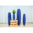 thumbnail image 5 of Leewadee Large Blue Home Decor Floor Vase - Wooden 26 inch Tall Farmhouse Decor Flower Holder For Fake Plant And Pampas Grass, 5 of 8