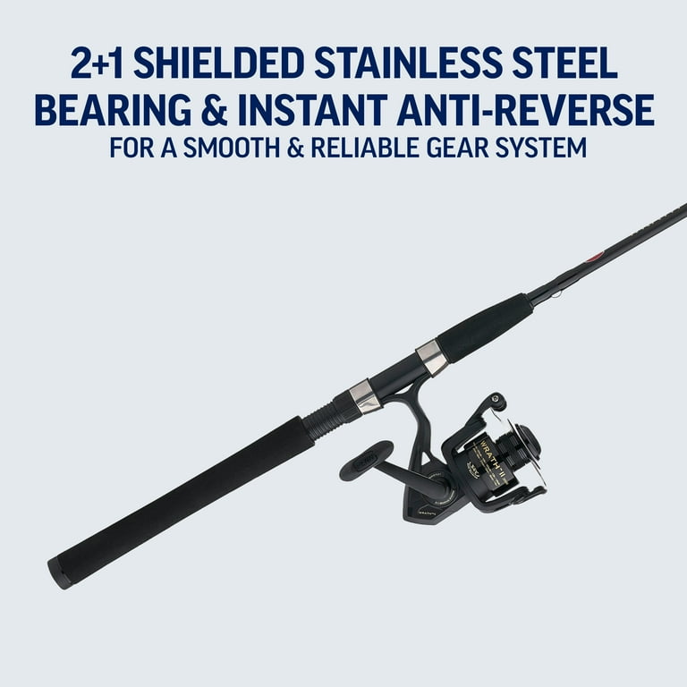 PENN Wrath® II Spinning Combo, 6'6