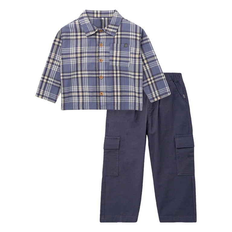 Modern Moments Button Down Shirt & Cargo Jogger Set photo 2