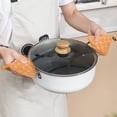 thumbnail image 4 of EGNMCR Kitchen Gadgets, Kitchen Accessories Pot Cover Cap Cloth Printed Pot Handle Gloves Heat Insulating Triangular Pot Cap Kitchen Gadgets Multiple Purpose Can Be Hung Polyester pot cap, 4 of 6