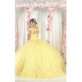 thumbnail image 2 of Womens Yellow Quinceanera Dresses Ball Gown Juniors Sweet 16 Prom Birthday Dress Off Shoulder Evening Princess Puffy Dresses for Plus Size Women, 2 of 5