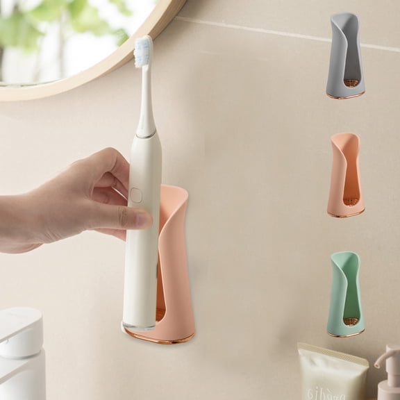 Dvkptbk Electric Toothbrush Holder Wall-mounted- Self-adhesive Silicone Toothbrush Holder-suitable for Bathroom Decoration Electronic Toothbrush Organization