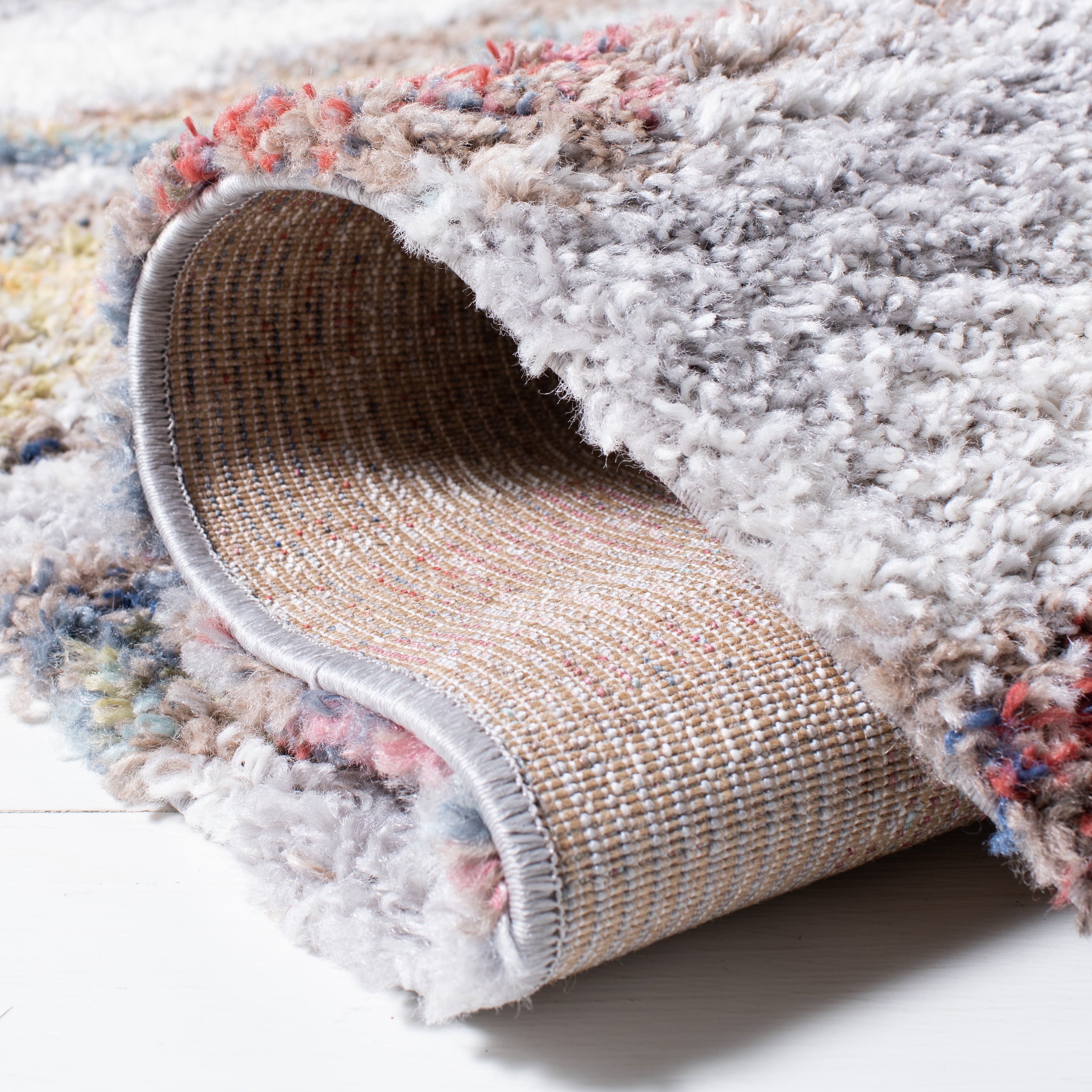 SAFAVIEH Calista Tanzil Abstract Area Rug, Ivory/Rust, 4'5" x 6'5"