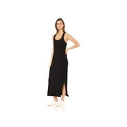Daily Ritual Women's Supersoft Terry Racerback Maxi Dress,, Black, Size Small