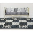 thumbnail image 2 of Persian Rugs  Blue Polypropylene Floral Chess Area Rug - 7'10" x 10', 2 of 5